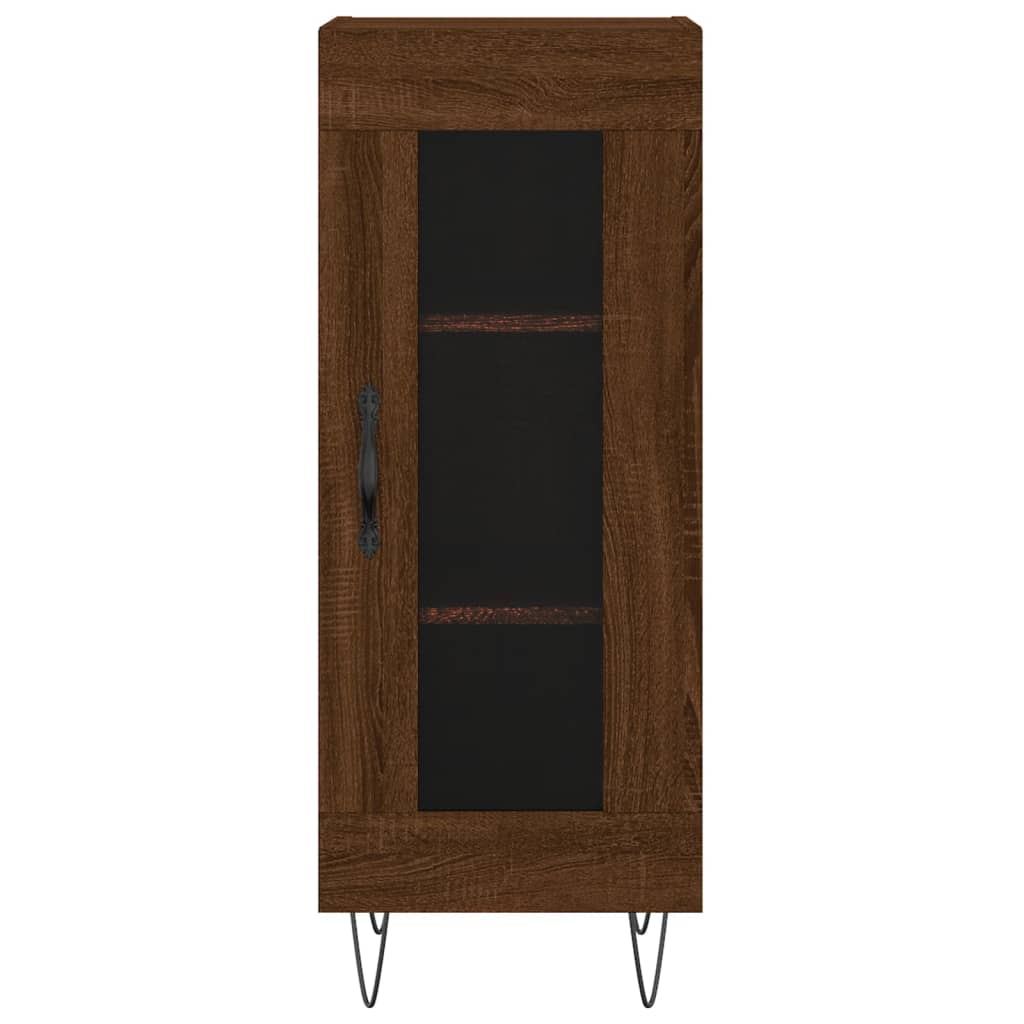 vidaXL Ντουλάπι Καφέ Δρυς 34,5 x 34 x 90 εκ. Επεξεργασμένο Ξύλο