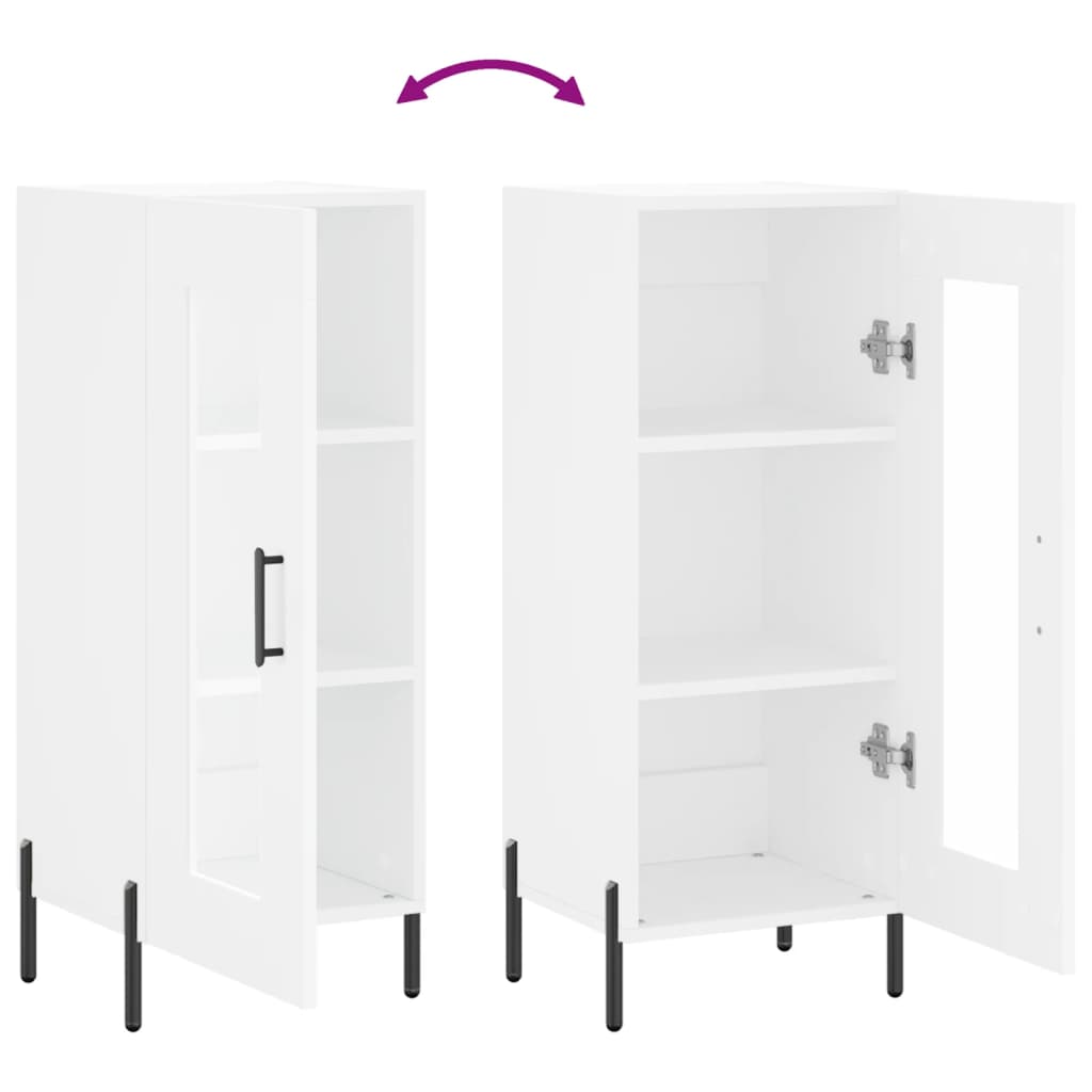 vidaXL Ντουλάπι Λευκό 34,5 x 34 x 90 εκ. από Επεξεργασμένο Ξύλο