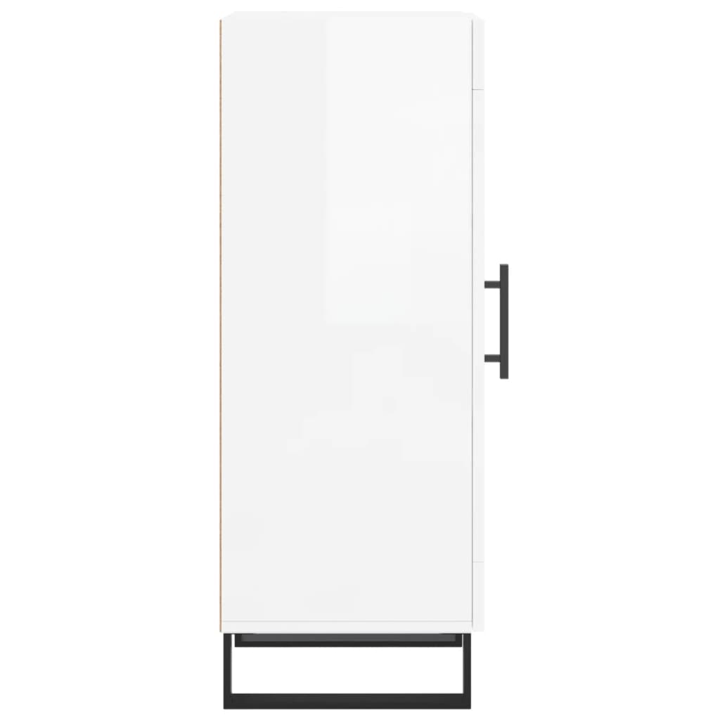vidaXL Ντουλάπι Γυαλιστερό Λευκό 34,5x34x90 εκ. Επεξεργασμένο Ξύλο