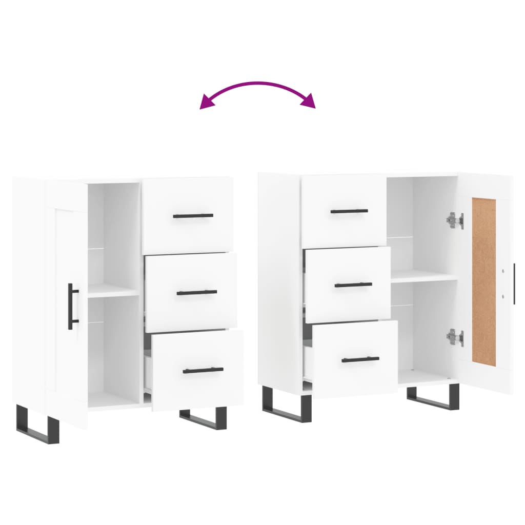 vidaXL Ντουλάπι Λευκό 69,5 x 34 x 90 εκ. από Επεξεργασμένο Ξύλο