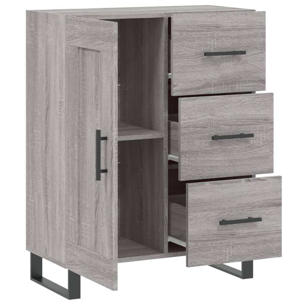 vidaXL Ντουλάπι Γκρι Sonoma 69,5 x 34 x 90 εκ. από Επεξεργασμένο Ξύλο