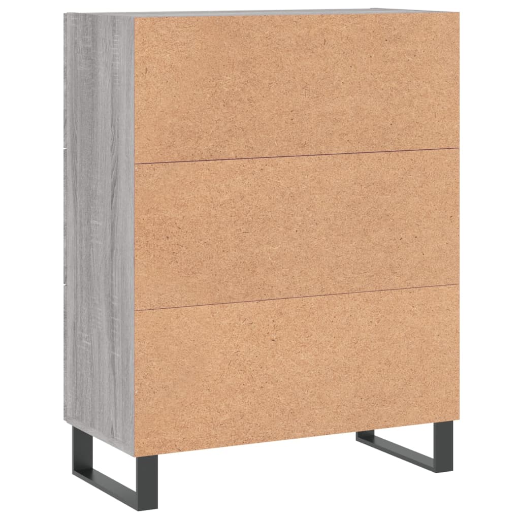 vidaXL Ντουλάπι Γκρι Sonoma 69,5 x 34 x 90 εκ. από Επεξεργασμένο Ξύλο