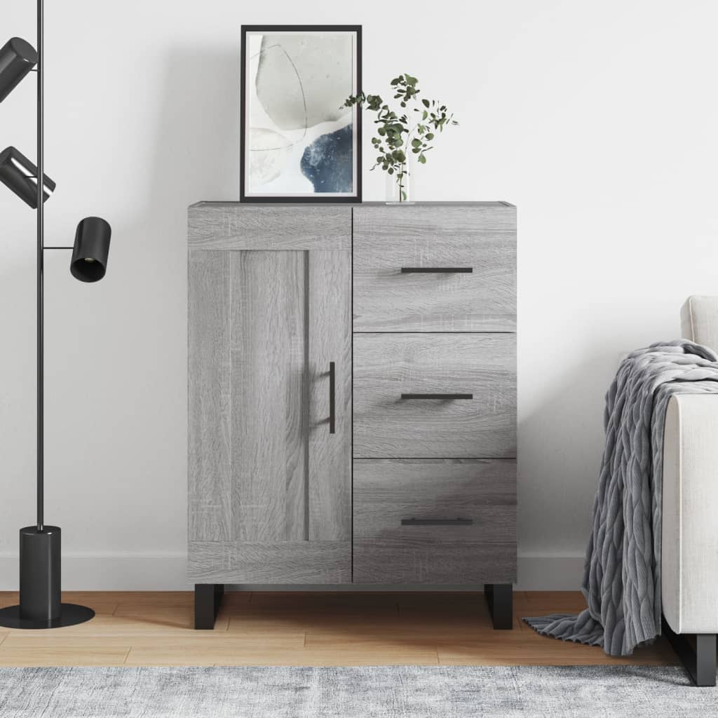 vidaXL Ντουλάπι Γκρι Sonoma 69,5 x 34 x 90 εκ. από Επεξεργασμένο Ξύλο