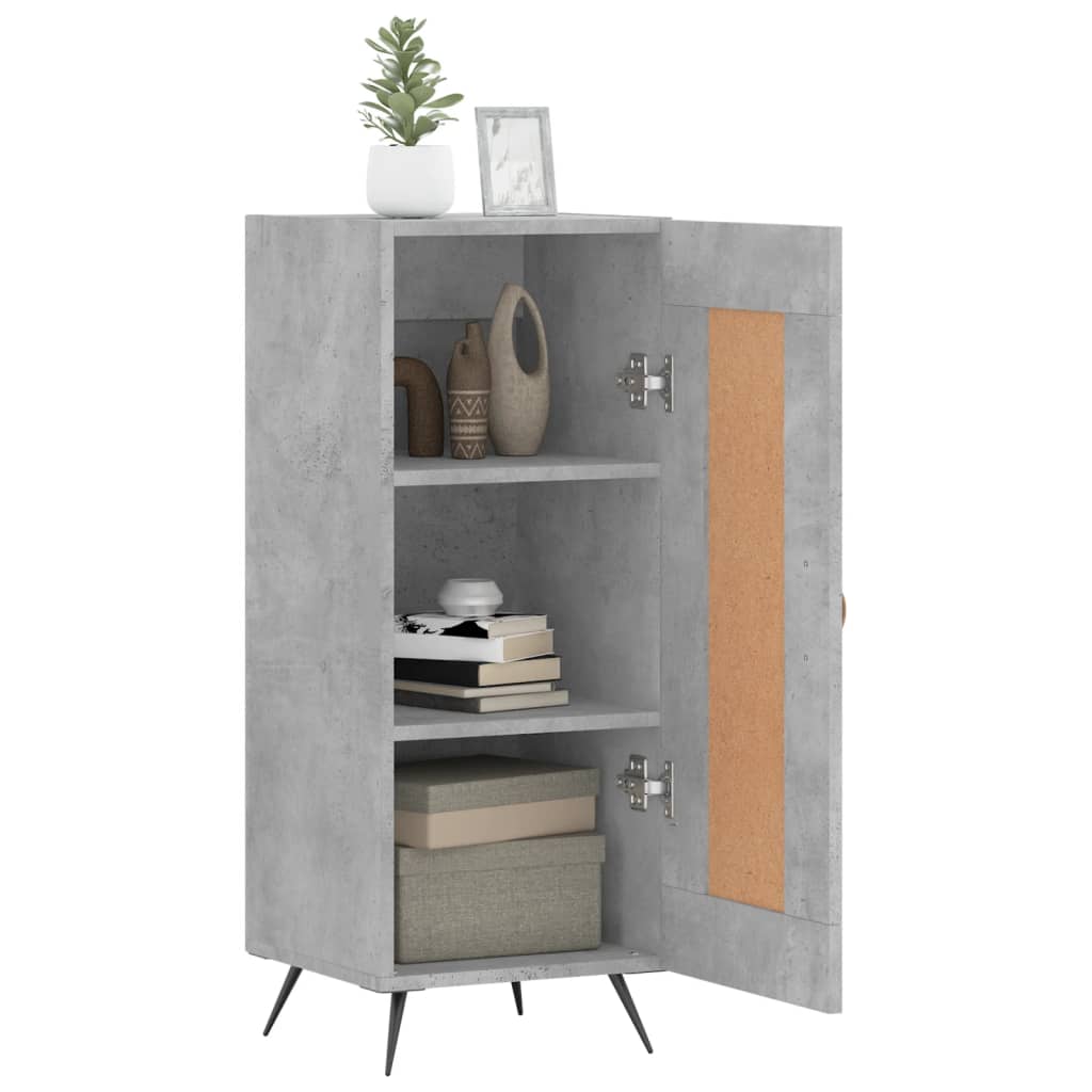 vidaXL Ντουλάπι Γκρι Σκυροδέματος 34,5x34x90 εκ. Επεξεργασμένο Ξύλο