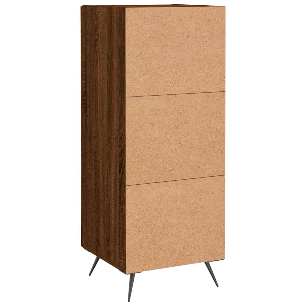 vidaXL Ντουλάπι Καφέ Δρυς 34,5 x 34 x 90 εκ. Επεξεργασμένο Ξύλο