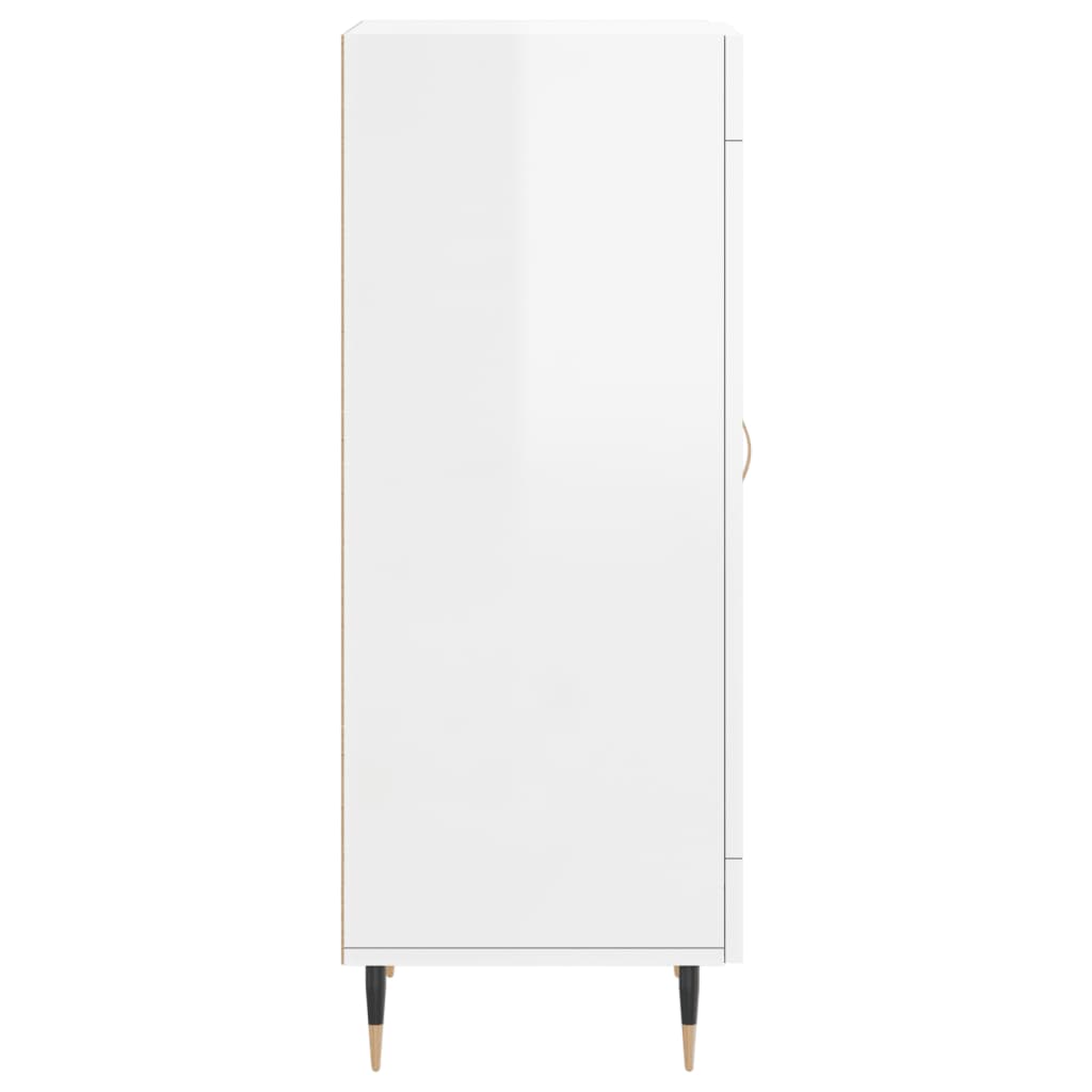 vidaXL Ντουλάπι Γυαλιστερό Λευκό 34,5x34x90 εκ. Επεξεργασμένο Ξύλο