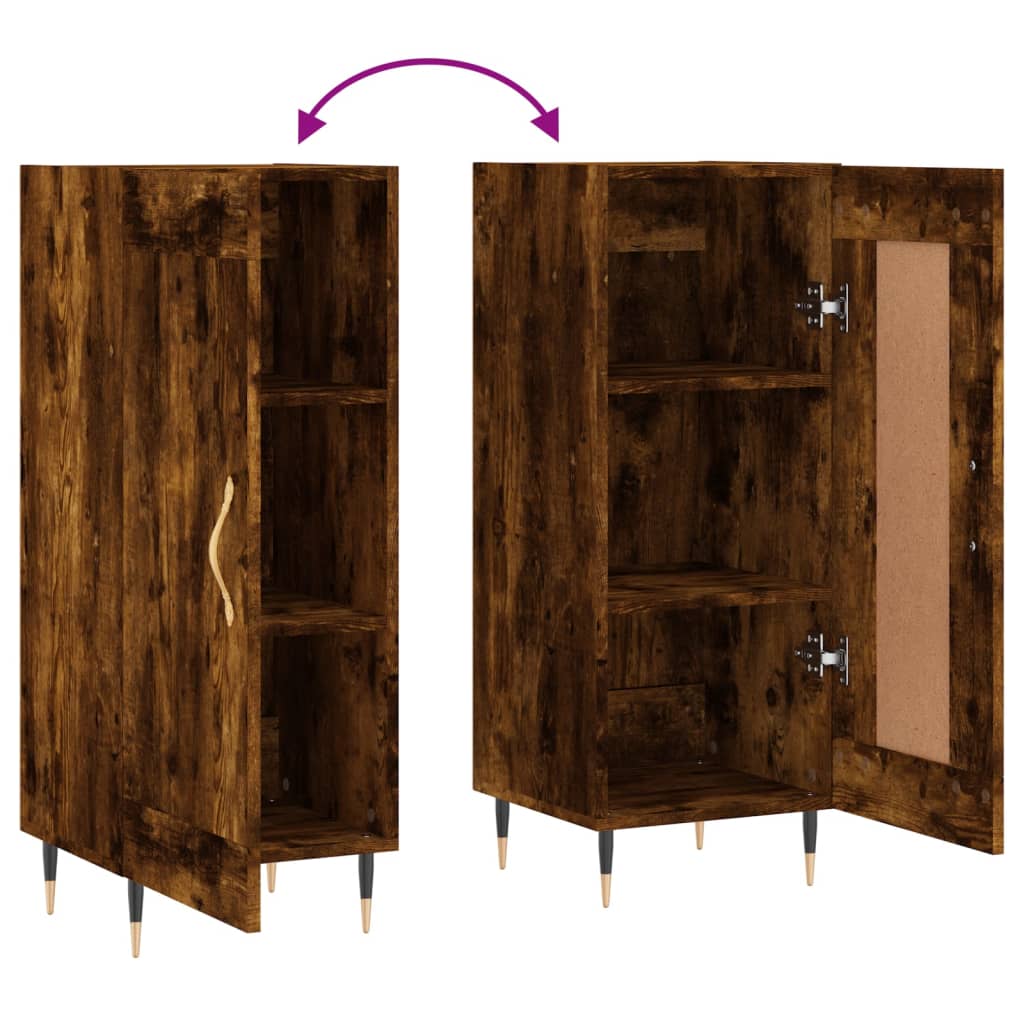 vidaXL Ντουλάπι Καπνιστή Δρυς 34,5 x 34 x 90 εκ. Επεξεργασμένο Ξύλο