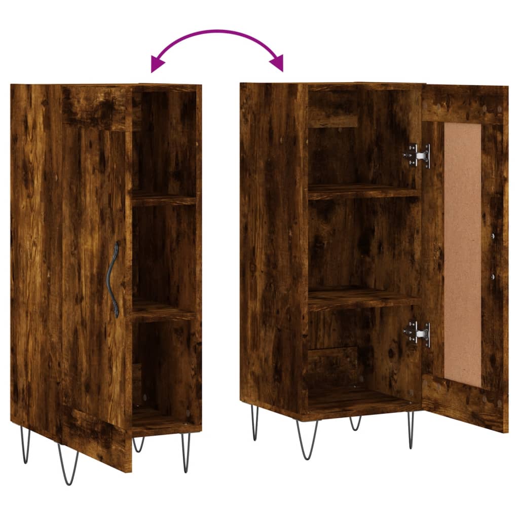 vidaXL Ντουλάπι Καπνιστή Δρυς 34,5 x 34 x 90 εκ. Επεξεργασμένο Ξύλο