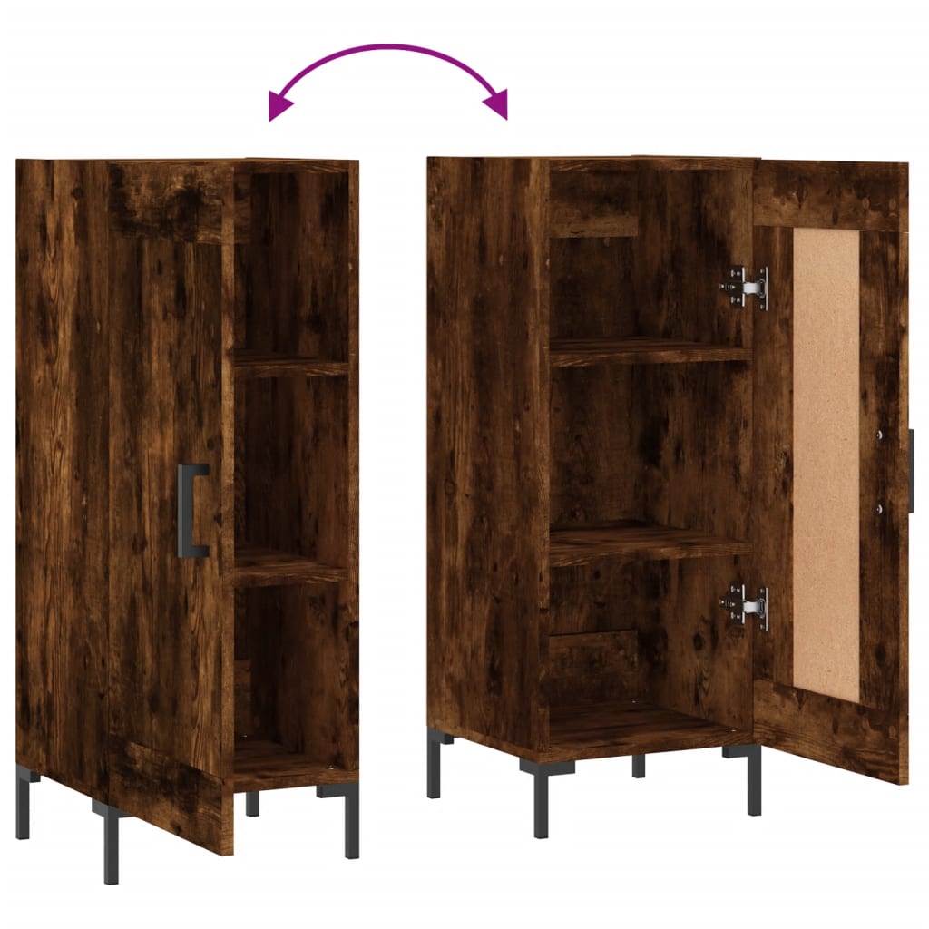 vidaXL Ντουλάπι Καπνιστή Δρυς 34,5 x 34 x 90 εκ. Επεξεργασμένο Ξύλο