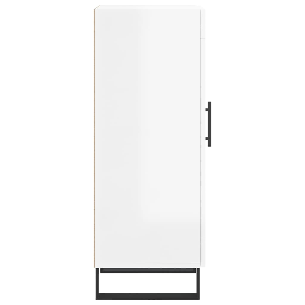 vidaXL Ντουλάπι Γυαλιστερό Λευκό 34,5x34x90 εκ. Επεξεργασμένο Ξύλο