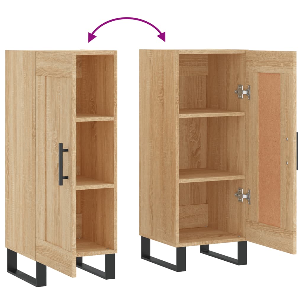 vidaXL Ντουλάπι Sonoma Δρυς 34,5x34x90 εκ. από Επεξεργασμένο Ξύλο