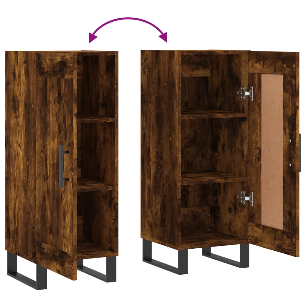 vidaXL Ντουλάπι Καπνιστή Δρυς 34,5 x 34 x 90 εκ. Επεξεργασμένο Ξύλο