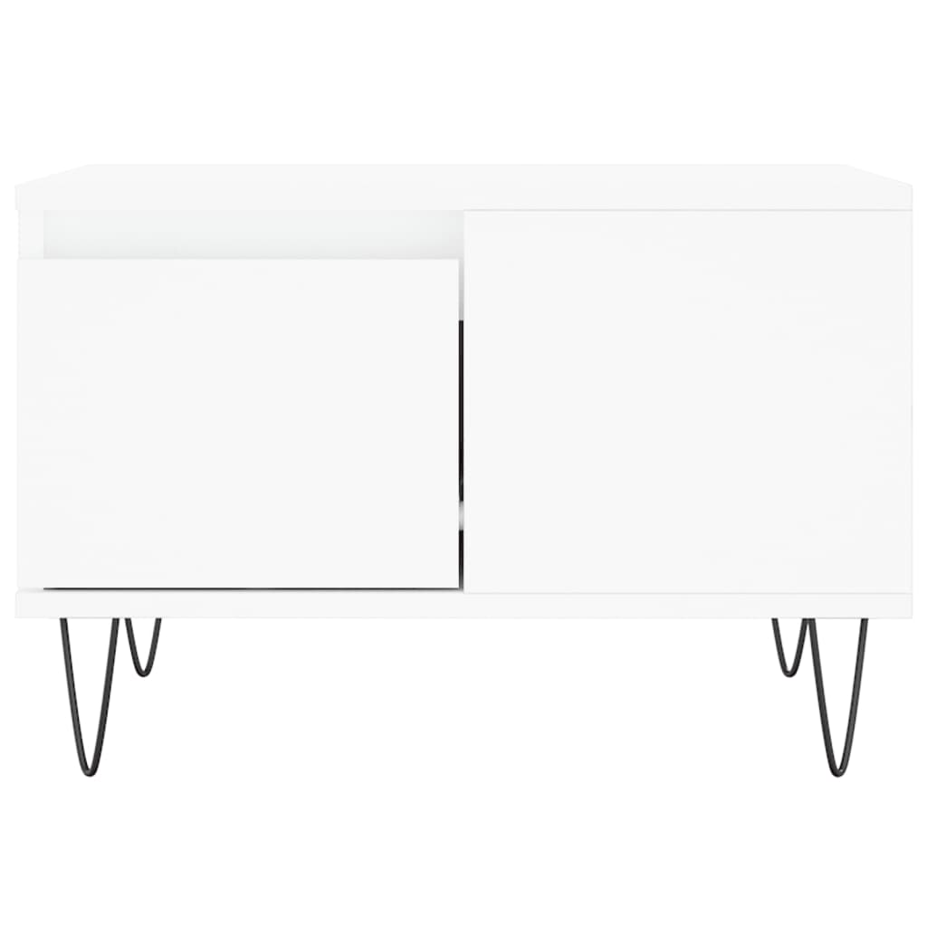 vidaXL Τραπεζάκι Σαλονιού Λευκό 55x55x36,5 εκ. από Επεξεργασμένο Ξύλο