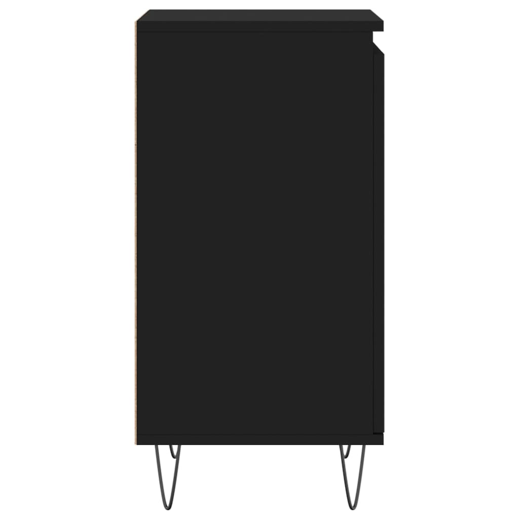 vidaXL Ντουλάπια 2 τεμ. Μαύρα 40 x 35 x 70 εκ. από Επεξεργασμένο Ξύλο