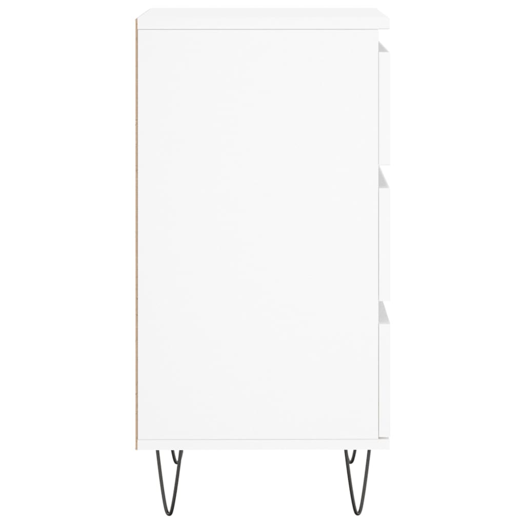 vidaXL Συρταριέρα Λευκή 40 x 35 x 70 εκ. από Επεξεργασμένο Ξύλο