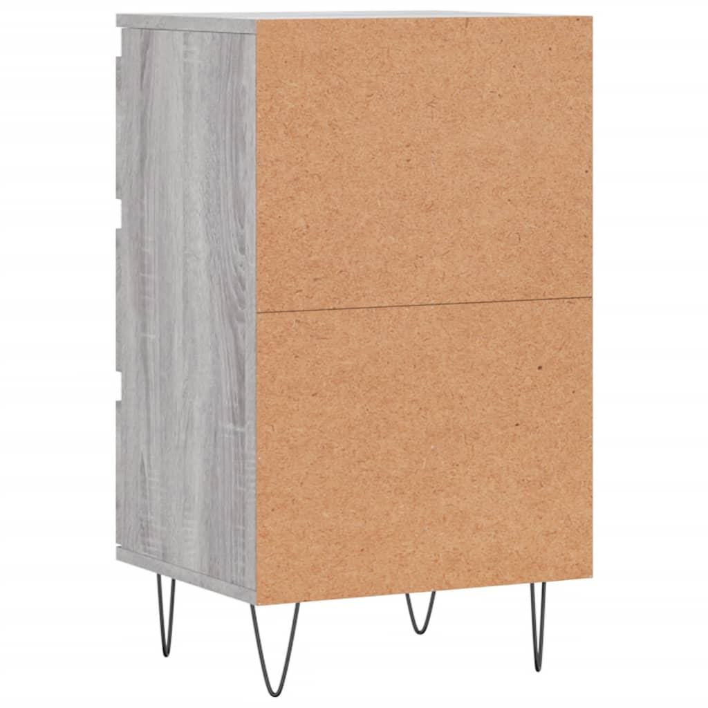 vidaXL Συρταριέρα Γκρι Sonoma 40 x 35 x 70 εκ. από Επεξεργασμένο Ξύλο