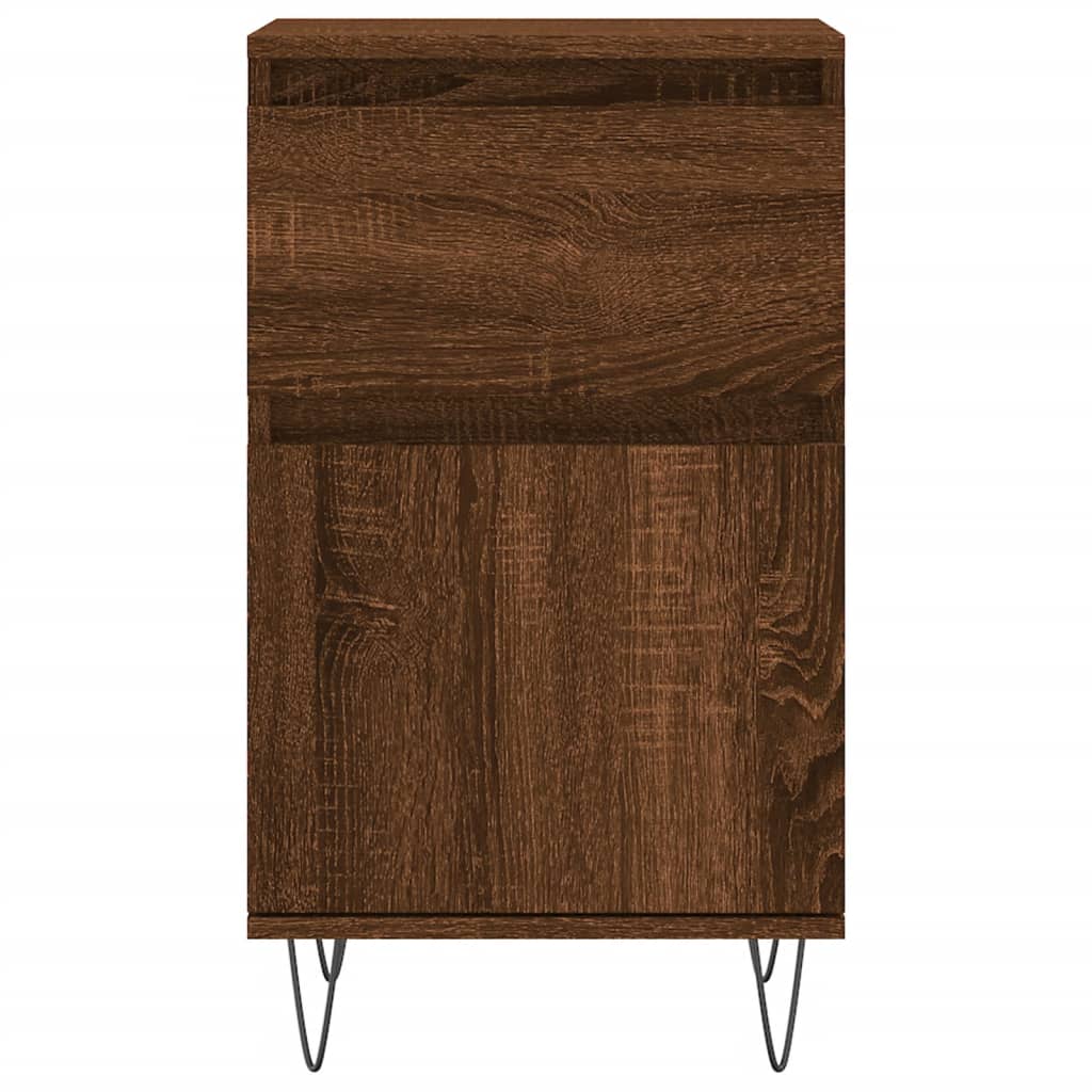 vidaXL Ντουλάπια 2 τεμ. Καφέ Δρυς 40x35x70 εκ. από Επεξεργασμένο Ξύλο