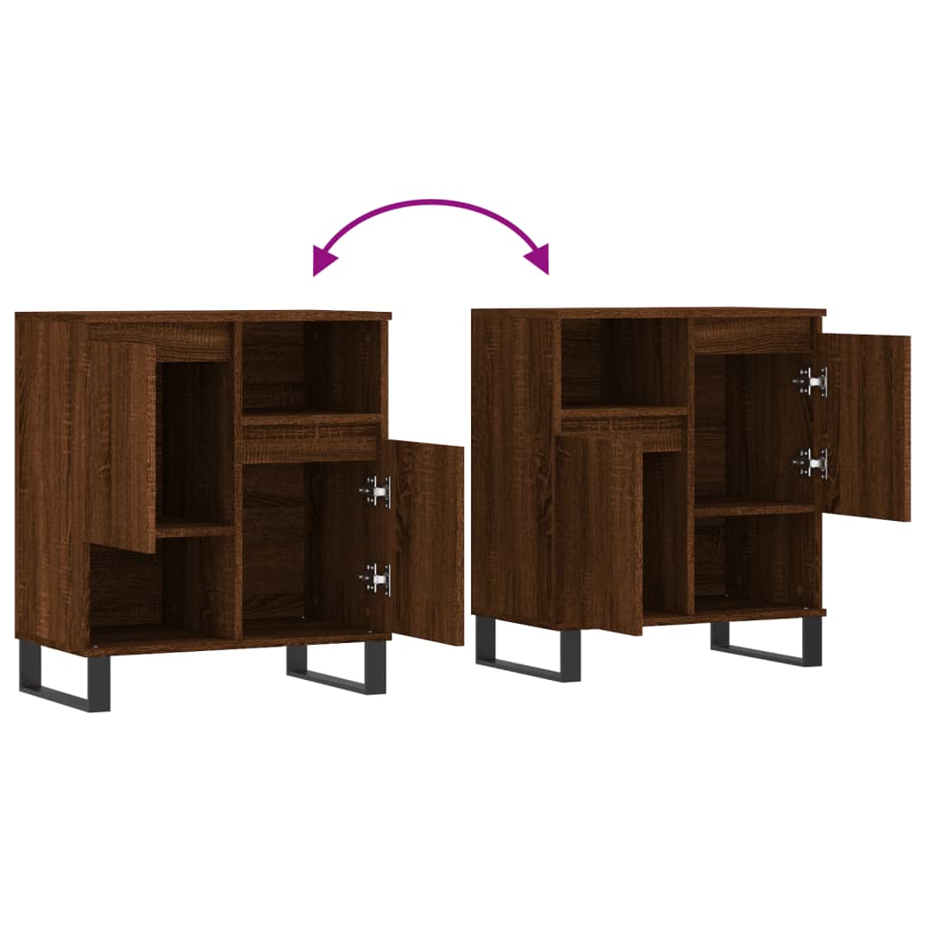 vidaXL Μπουφές Καφέ Δρυς 60x35x70 εκ. από Επεξεργασμένο Ξύλο