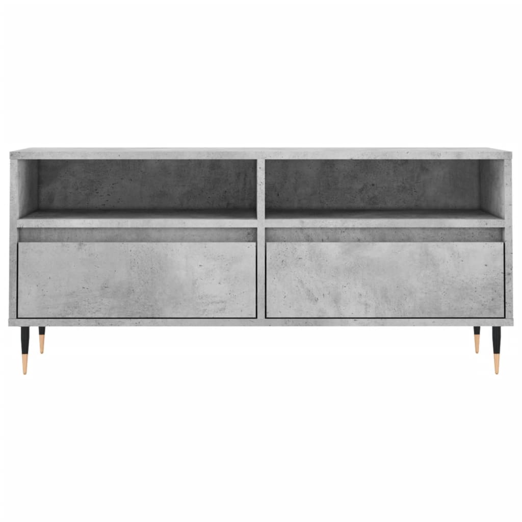 vidaXL Έπιπλο Τηλεόρασης Γκρι Σκυρ. 100 x 34,5 x 44,5 εκ. Επεξ. Ξύλο