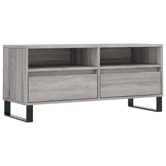 vidaXL Έπιπλο Τηλεόρασης Γκρι Sonoma 100x34,5x44,5 εκ. Επεξεργ. Ξύλο