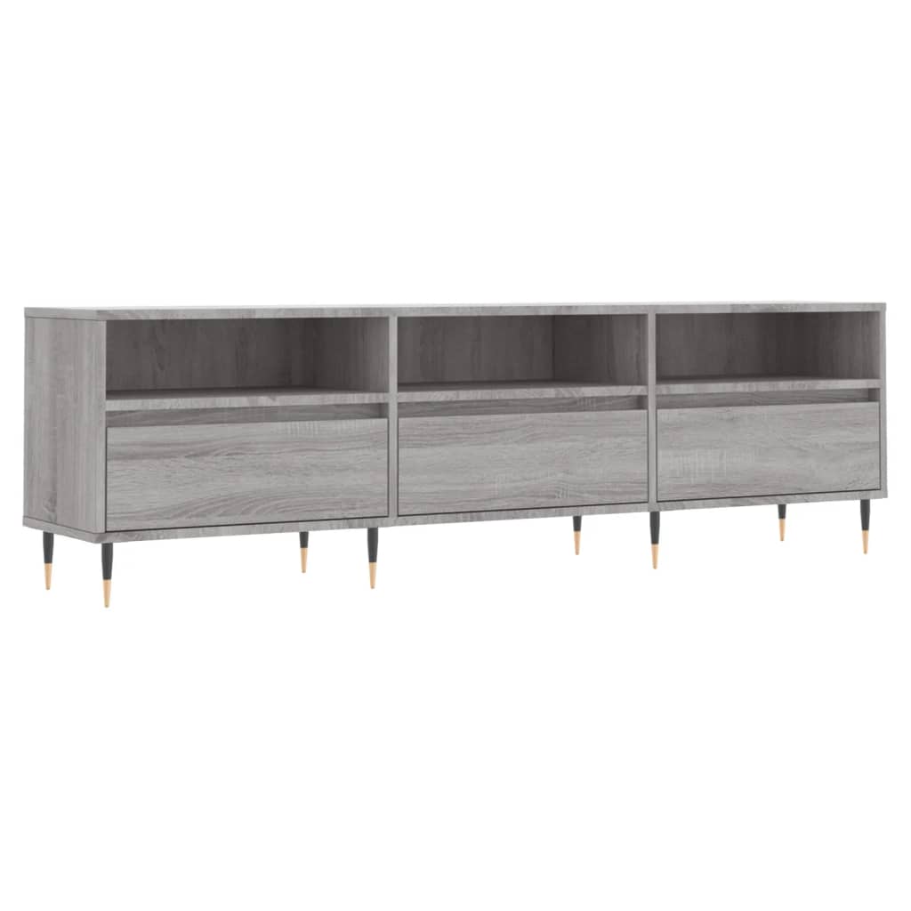 vidaXL Έπιπλο Τηλεόρασης Γκρι Sonoma 150x30x44,5 εκ. από Επεξεργ. Ξύλο