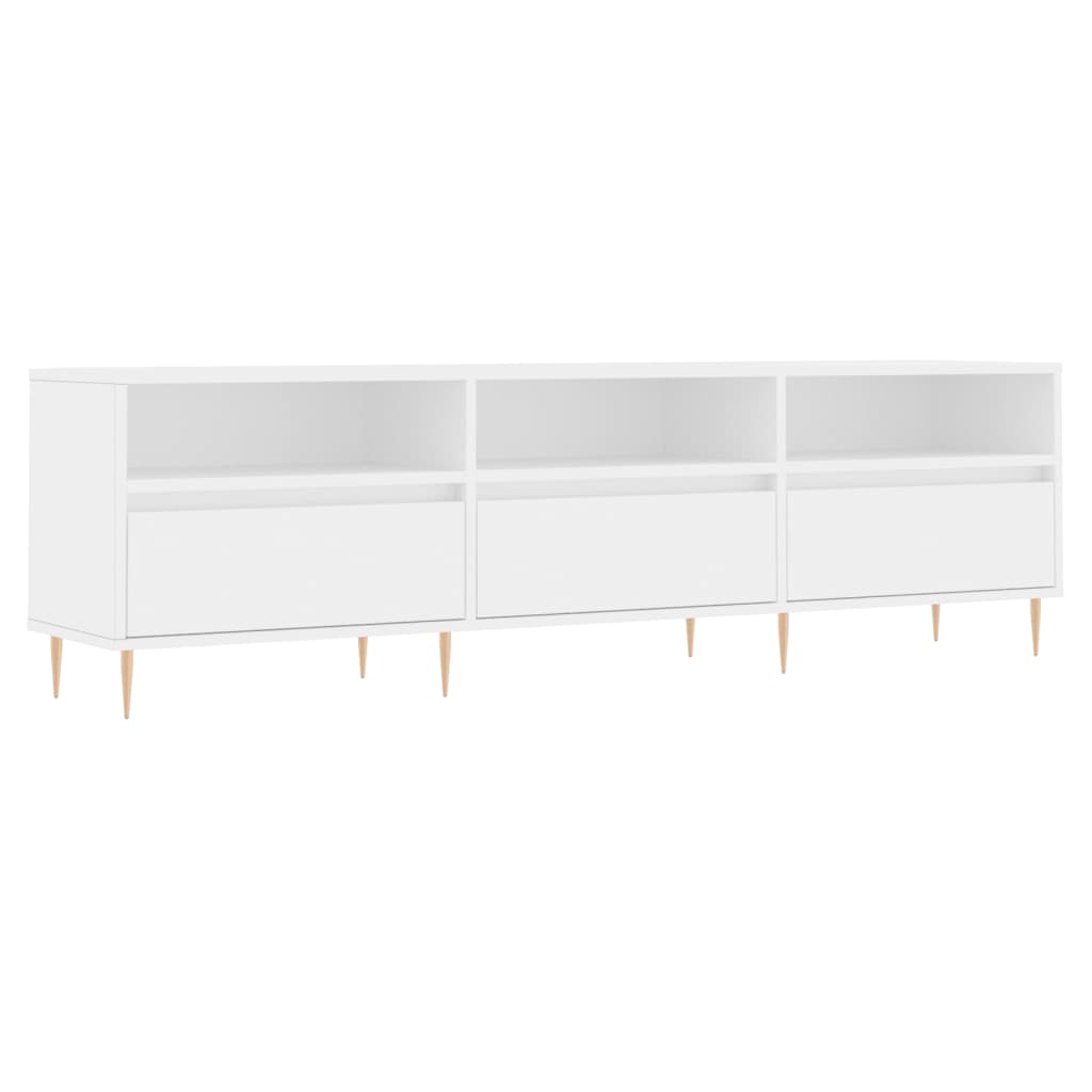 vidaXL Έπιπλο Τηλεόρασης Λευκό 150x30x44,5 εκ. Επεξεργασμένο Ξύλο