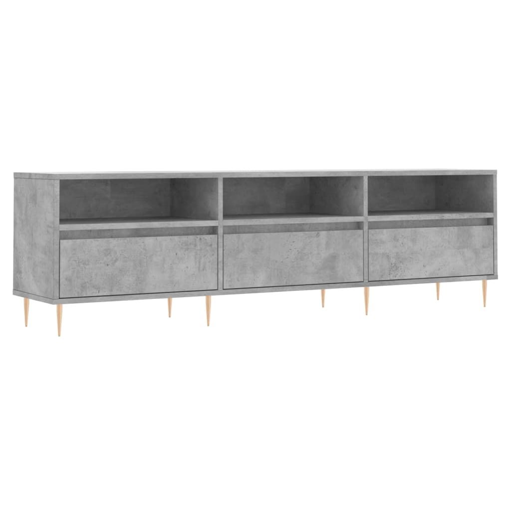 vidaXL Έπιπλο Τηλεόρασης Γκρι Σκυρ. 150x30x44,5 εκ. Επεξ. Ξύλο