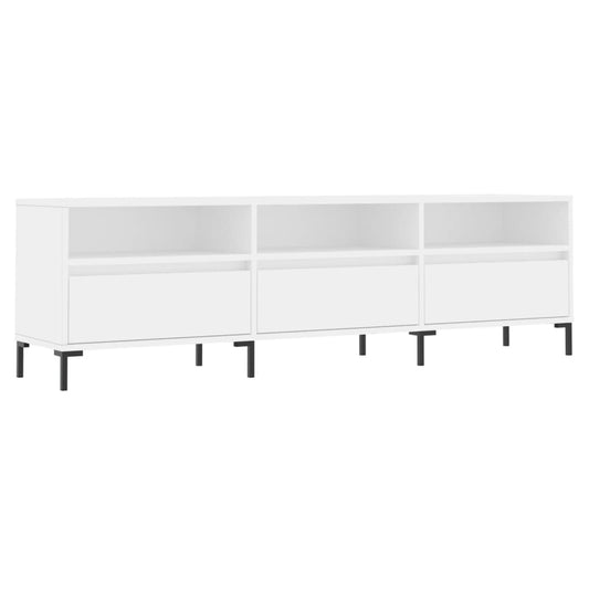 vidaXL Έπιπλο Τηλεόρασης Λευκό 150x30x44,5 εκ. Επεξεργασμένο Ξύλο