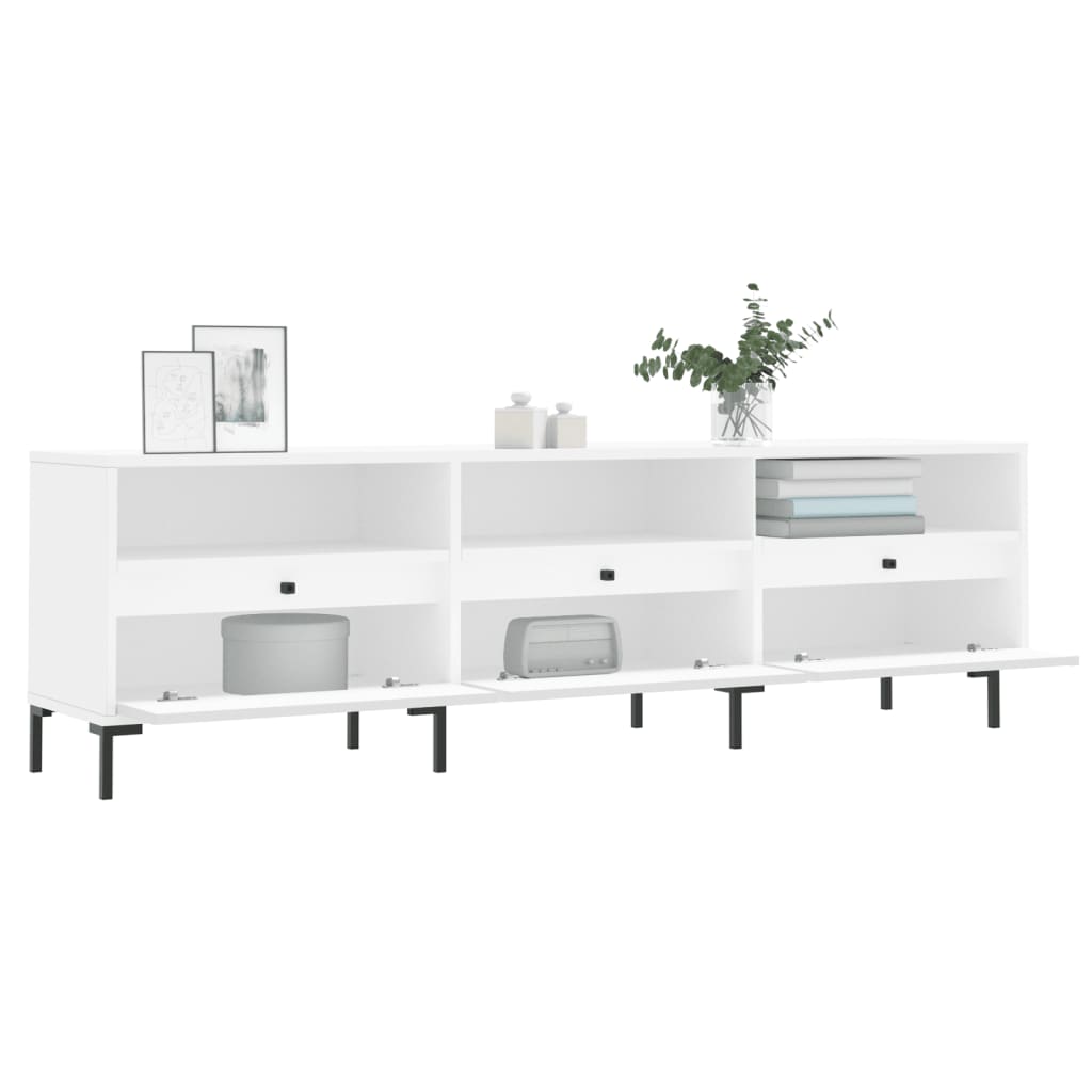 vidaXL Έπιπλο Τηλεόρασης Λευκό 150x30x44,5 εκ. Επεξεργασμένο Ξύλο