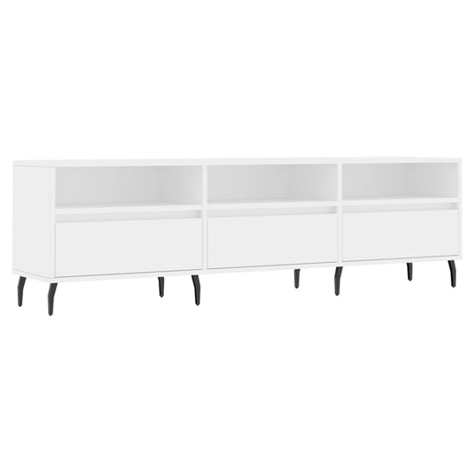vidaXL Έπιπλο Τηλεόρασης Λευκό 150x30x44,5 εκ. Επεξεργασμένο Ξύλο