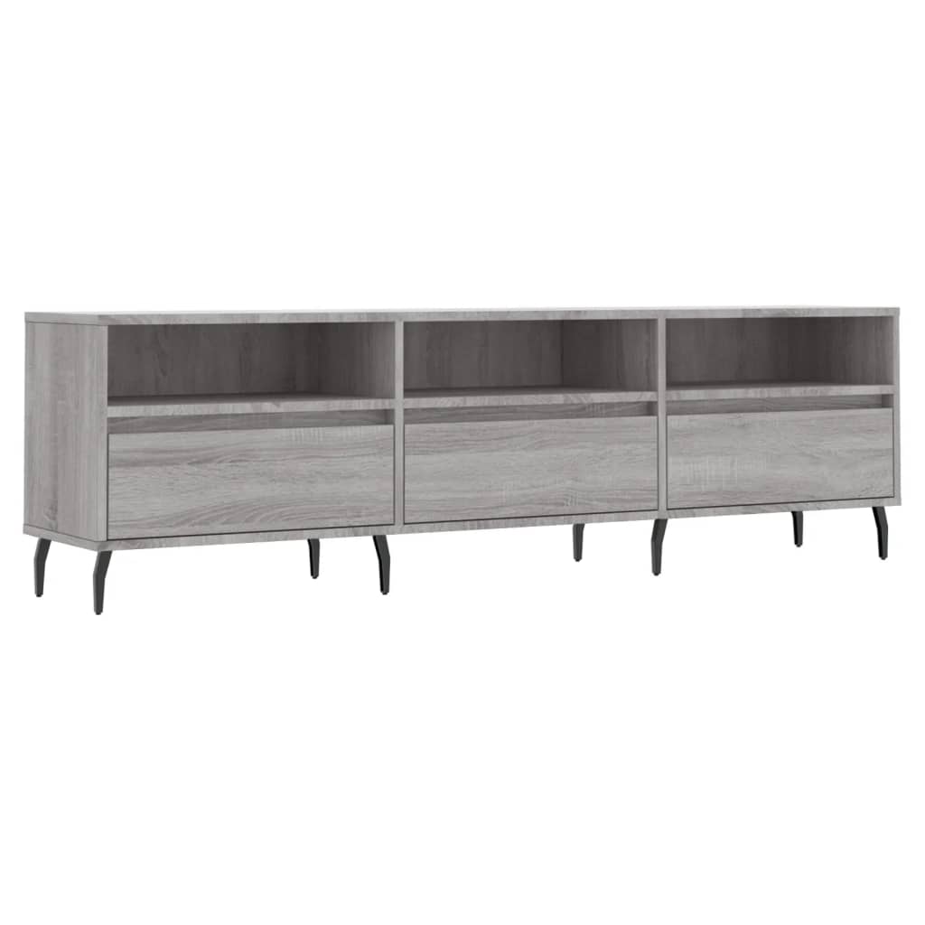 vidaXL Έπιπλο Τηλεόρασης Γκρι Sonoma 150x30x44,5 εκ. από Επεξεργ. Ξύλο