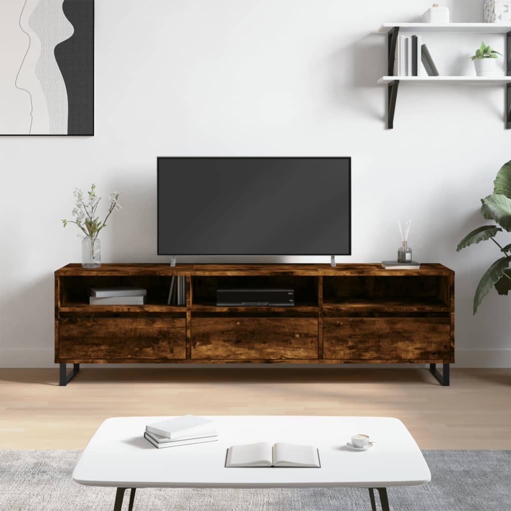vidaXL Έπιπλο Τηλεόρασης Καπνιστή Δρυς 150x30x44,5 εκ. Επεξ. Ξύλο