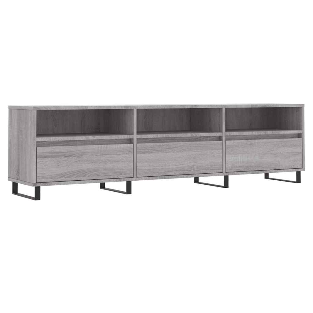 vidaXL Έπιπλο Τηλεόρασης Γκρι Sonoma 150x30x44,5 εκ. από Επεξεργ. Ξύλο