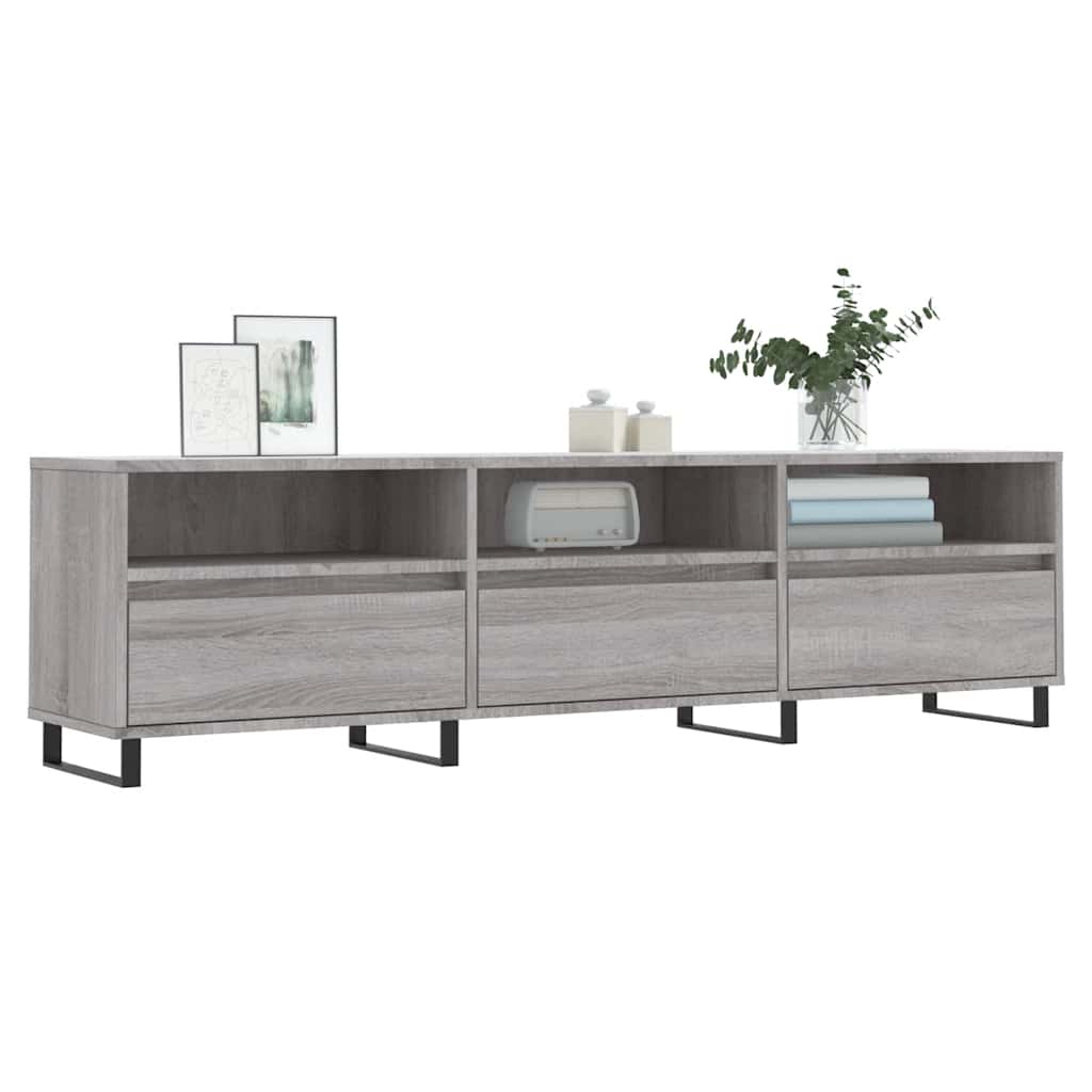 vidaXL Έπιπλο Τηλεόρασης Γκρι Sonoma 150x30x44,5 εκ. από Επεξεργ. Ξύλο