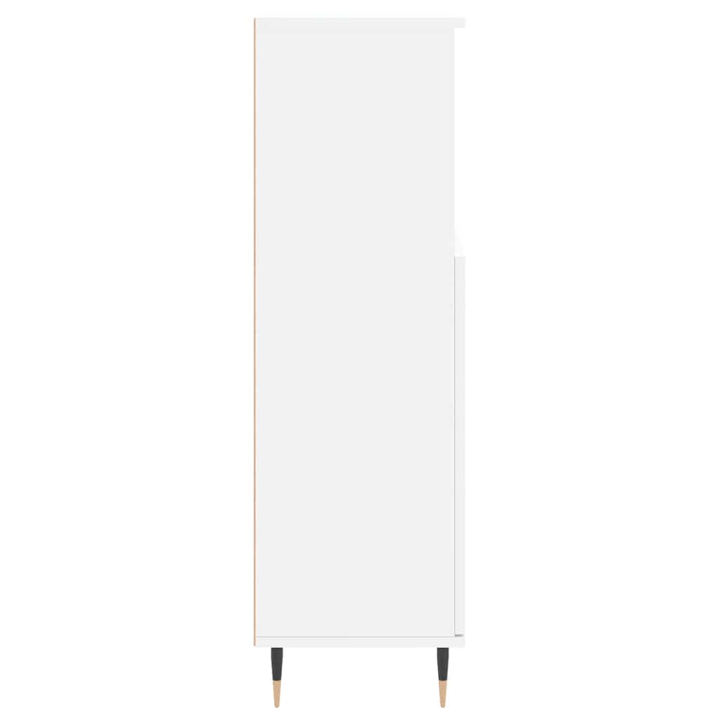 vidaXL Ντουλάπι Μπάνιου Λευκό 30 x 30 x 100 εκ. από Επεξεργασμένο Ξύλο