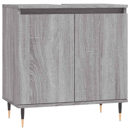 vidaXL Ντουλάπι Μπάνιου Γκρι Sonoma 58 x 33 x 60 εκ. από Επεξεργ. Ξύλο