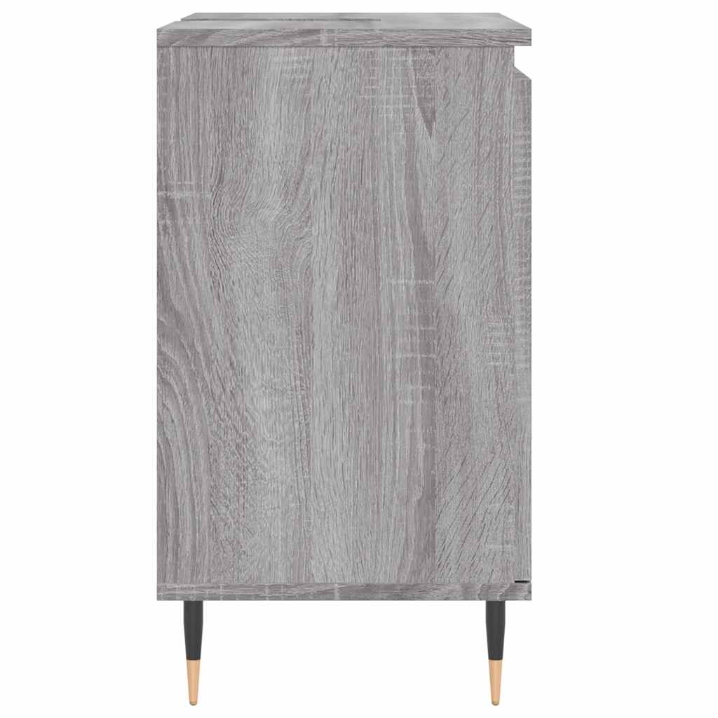 vidaXL Ντουλάπι Μπάνιου Γκρι Sonoma 58 x 33 x 60 εκ. από Επεξεργ. Ξύλο
