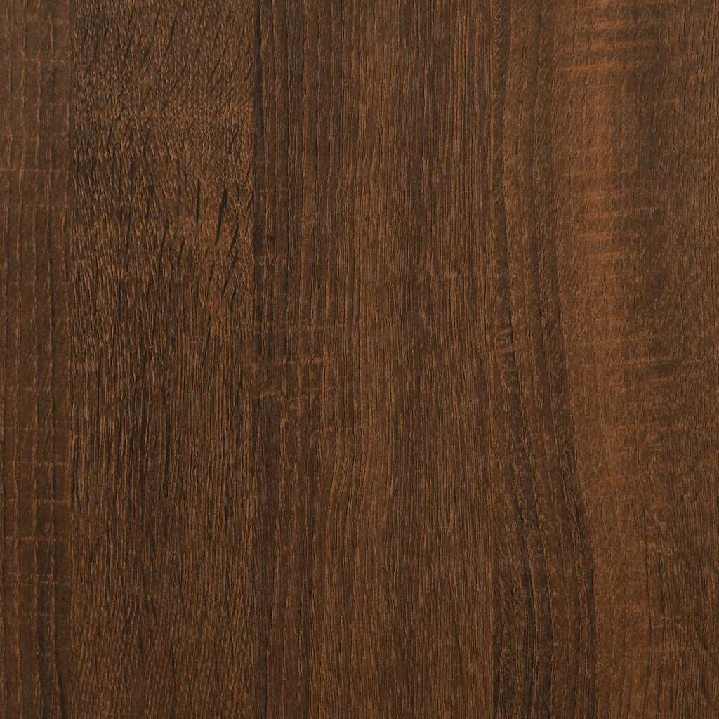 vidaXL Ντουλάπι Μπάνιου Καφέ Δρυς 58 x 33 x 60 εκ. από Επεξεργ. Ξύλο