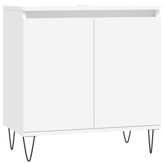 vidaXL Ντουλάπι Μπάνιου Λευκό 58 x 33 x 60 εκ. από Επεξεργασμένο Ξύλο