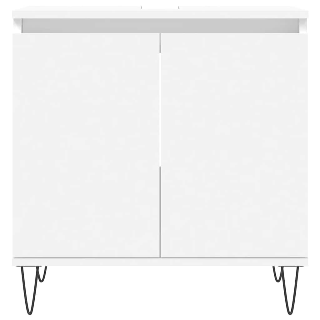 vidaXL Ντουλάπι Μπάνιου Λευκό 58 x 33 x 60 εκ. από Επεξεργασμένο Ξύλο