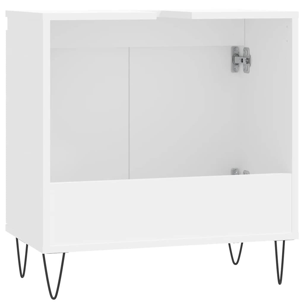 vidaXL Ντουλάπι Μπάνιου Λευκό 58 x 33 x 60 εκ. από Επεξεργασμένο Ξύλο