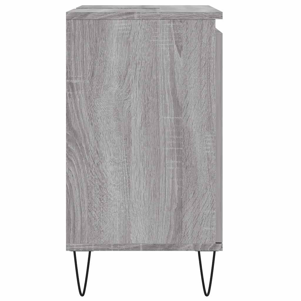 vidaXL Ντουλάπι Μπάνιου Γκρι Sonoma 58 x 33 x 60 εκ. από Επεξεργ. Ξύλο