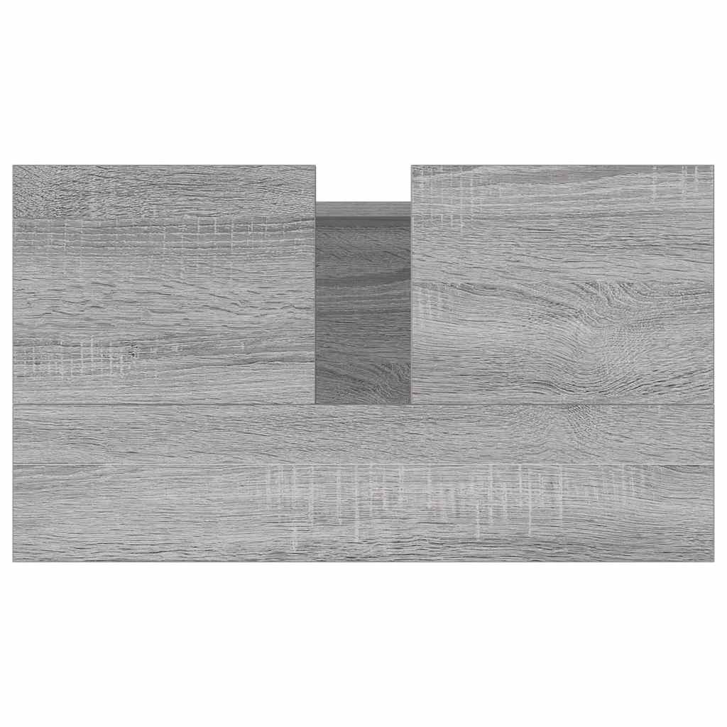 vidaXL Ντουλάπι Μπάνιου Γκρι Sonoma 58 x 33 x 60 εκ. από Επεξεργ. Ξύλο