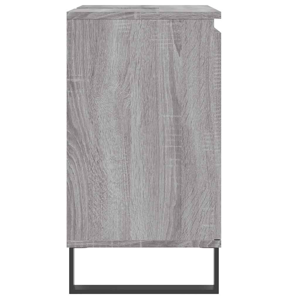 vidaXL Ντουλάπι Μπάνιου Γκρι Sonoma 58 x 33 x 60 εκ. από Επεξεργ. Ξύλο