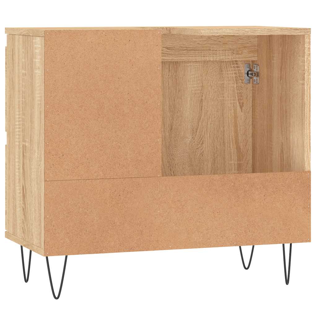 vidaXL Ντουλάπι Μπάνιου Sonoma Δρυς 65x33x60 εκ. Επεξεργασμένο Ξύλο