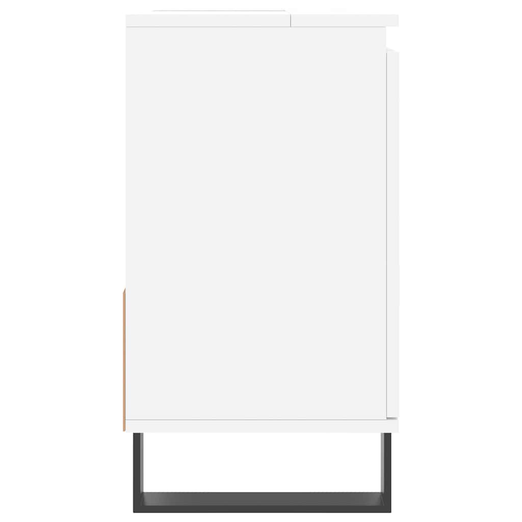 vidaXL Ντουλάπι Μπάνιου Λευκό 65 x 33 x 60 εκ. από Επεξεργασμένο Ξύλο