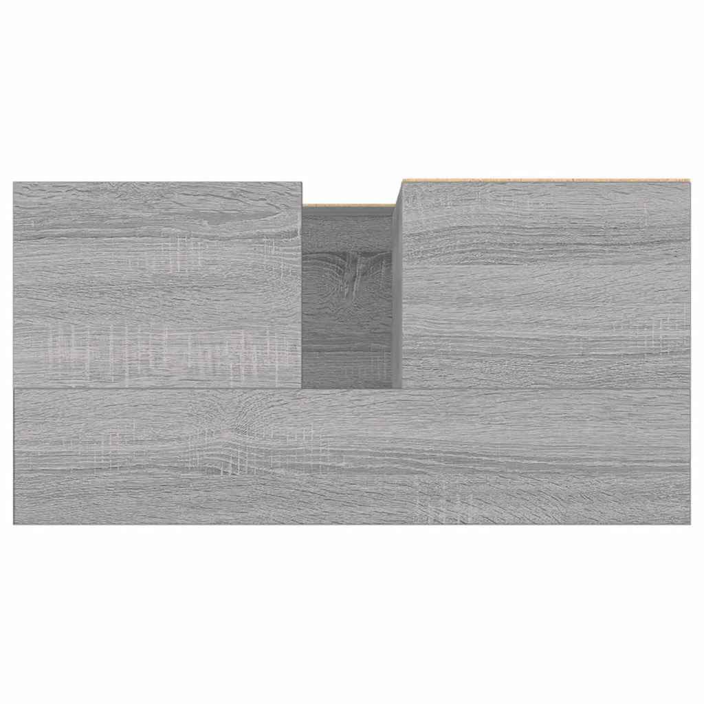 vidaXL Ντουλάπι Μπάνιου Γκρι Sonoma 65x33x60 εκ. Επεξεργασμένο Ξύλο