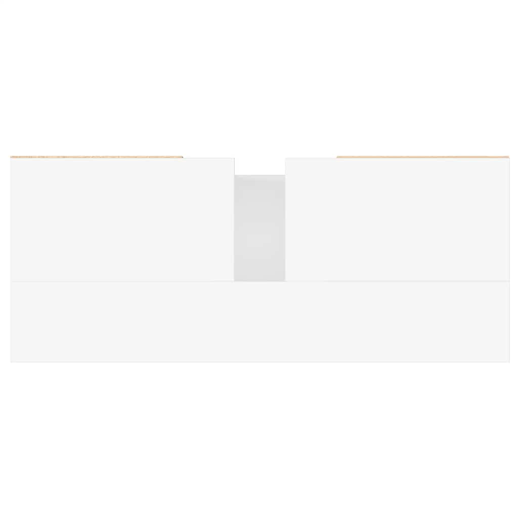 vidaXL Ντουλάπι Μπάνιου Λευκό 80 x 33 x 60 εκ. Επεξεργασμένο Ξύλο