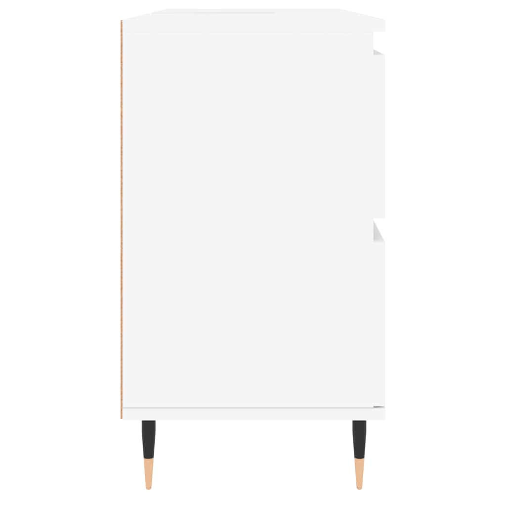 vidaXL Ντουλάπι Μπάνιου Λευκό 80 x 33 x 60 εκ. Επεξεργασμένο Ξύλο