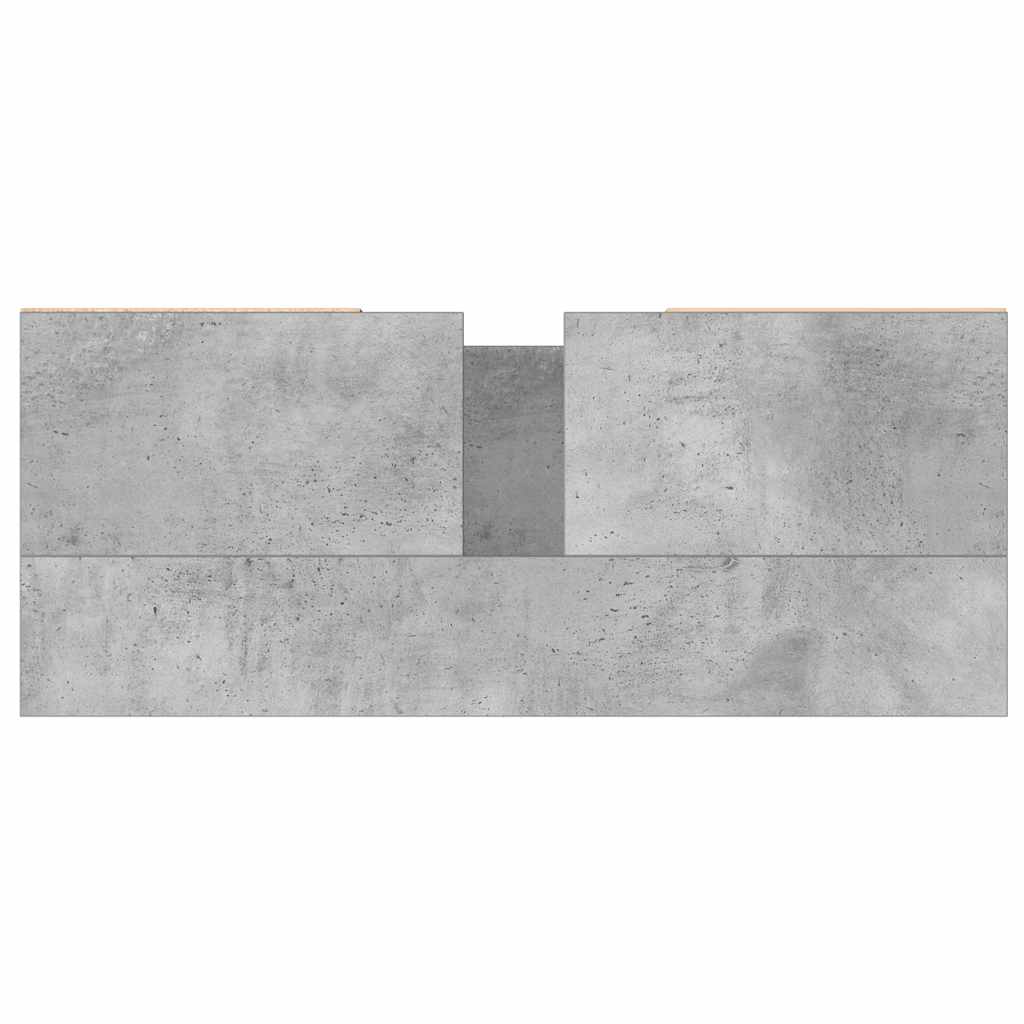 vidaXL Ντουλάπι Μπάνιου Γκρι Σκυροδέματος 80x33x60 εκ. Επεξ. Ξύλο